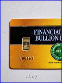 $$1- Gram Gold Bar Fineness 999.9 Nadir Metal Rafineri-F. F. Bullion Reserve $$1- Gram Gold Bar Fineness 999.9 Nadir Metal Rafineri-F. F. Bullion Reserve