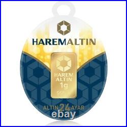 1 Gram Gold Bar Harem 995.0 Fine Gold
