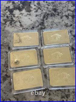1 Gram Gold Buffalo Bulllion Bar. 999 Fine 24k Gold Bar BUNDLE LOT Gift 1 Gram Gold Buffalo Bulllion Bar. 999 Fine 24k Gold Bar BUNDLE LOT Gift