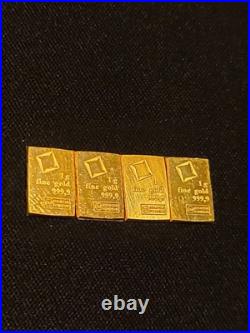 1 Gram Gold Valcambi CombiBar 999.9 Fine Gold Bar CHI Essayeur Fondeur 1 Gram Gold Valcambi CombiBar 999.9 Fine Gold Bar CHI Essayeur Fondeur