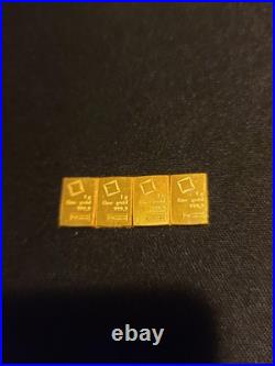 1 Gram Gold Valcambi CombiBar 999.9 Fine Gold Bar CHI Essayeur Fondeur 1 Gram Gold Valcambi CombiBar 999.9 Fine Gold Bar CHI Essayeur Fondeur