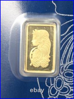 1 Gram PAMP Suisse 999,9 Fine Gold Bar Sealed in Assay Card