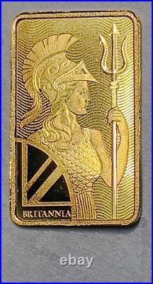 1 Gram Solid 24ct Gold Bar 999.9 Pure Fine Bullion Royal Mint COA Sealed