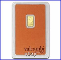 1 Gram Valcambi Suisse. 9999 Fine Gold Bar in Assay