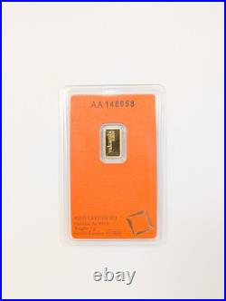1 Gram Valcambi Suisse 999,9 Fine Gold Bar Sealed in Assay Card 1 Gram Valcambi Suisse 999,9 Fine Gold Bar Sealed in Assay Card