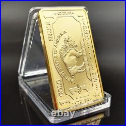 1 OZ Gold Buffalo Bullion Bar. 999 Fine 24k wholesale Collect gifts bar Video