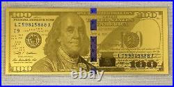 1 (One) Gram. 999 Fine Gold $100 Ben Franklin United States Design Note/Bar #GN1