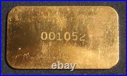 1 Oz. 9999 Fine Gold Ingot Johnson Matthey Canada Lot 110941