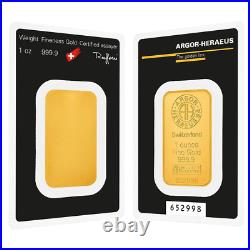 1 Oz Gold Bar. 9999 Fine (In Assay)