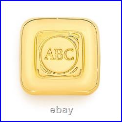 1 Troy Oz 9999 Fine Solid Gold ABC Mint Bullion Cast Ingot Round Bar 31.10 gr