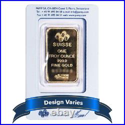 1 Troy oz Pamp Suisse Gold Bar. 9999 Fine Fortuna Secondary Market In Assay