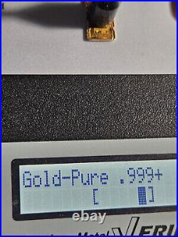 1 g gram Gold Bar Oro Meccanica. 9999 Fine Gold Italy in Bezel, 1.2 g TOTAL
