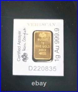 1 gram. 9999 Fine Gold Bar, PAMP, Fortuna Bar 1 gram. 9999 Fine Gold Bar, PAMP, Fortuna Bar