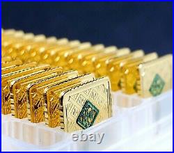 1 gram Geiger original square. 999 fine gold bar from fresh box! Ships from US