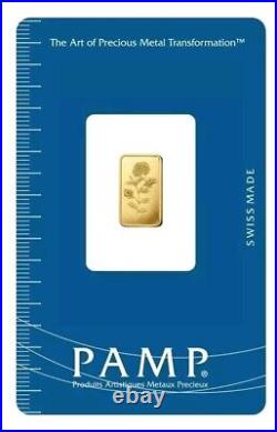 1 gram Gold Bar. 9999 Fine Random Design (Assay Card)