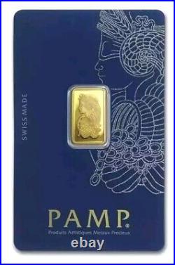 1 gram Gold Bar. 9999 Fine Random Design (Assay Card)