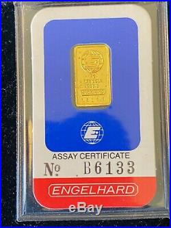 1 gram Gold Bar 999.9 Fine in Assay Card, Multiple Brands