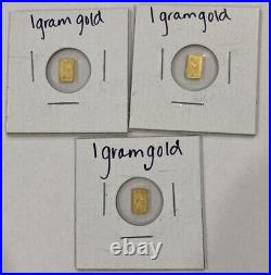 1 gram Gold Bar PAMP SUISSE Lady Fortuna. 9999 Fine ONE GRAM Secondary