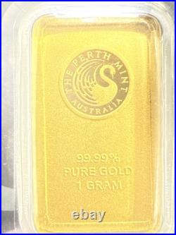 1 gram Gold Bar Perth Mint 99.99 Fine in Assay #559 1 gram Gold Bar Perth Mint 99.99 Fine in Assay #559