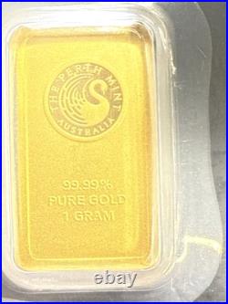 1 gram Gold Bar Perth Mint 99.99 Fine in Assay #560 1 gram Gold Bar Perth Mint 99.99 Fine in Assay #560