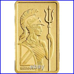 1 gram Gold Bar Royal Mint Britannia 999.9 Fine in Assay