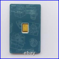 1 gram Gold Bar Royal Mint Britannia HAPPY BIRTHDAY 999.9 Fine in Assay