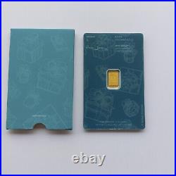 1 gram Gold Bar Royal Mint Britannia HAPPY BIRTHDAY 999.9 Fine in Assay