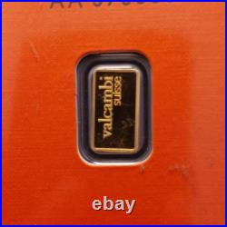 1 gram Gold Bar Valcambi In Assay Sealed. 9999 Fine Gold 1 gram Gold Bar Valcambi In Assay Sealed. 9999 Fine Gold