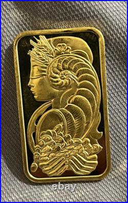 1 ounce Solid gold bar lady swuise. 999 Fine