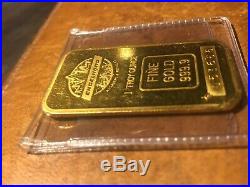 1 oz Fine Gold Bar Engelhard Canada Maple Scarce Rare