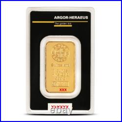 1 oz Gold Argor Heraeus Bar. 9999 Fine Gold Kinebar In Assay 1 oz Gold Argor Heraeus Bar. 9999 Fine Gold Kinebar In Assay