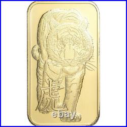 1 oz Gold Bar Argor Heraeus 2022 Lunar Year of the Tiger 999.9 Fine in Assay
