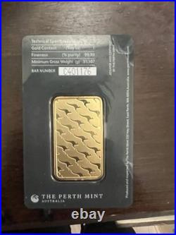 1 oz Gold Bar Australia Perth Mint. 9999Fine Gold (In Assay)
