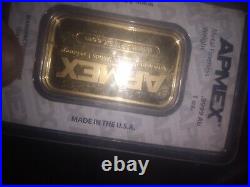1 oz Gold Bar Brand Name (Random, In Assay Card). 9999 Fine Gold Secondary