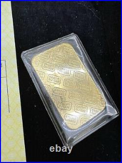 1 oz. Gold Bar Credit Suisse 99.99 Fine in Assay 1979 Collectors With Papers
