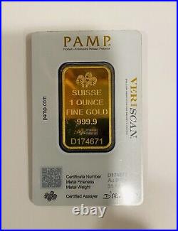 1 oz Gold Bar PAMP 999.9 Fine in Sealed Assay CONTACT BEFORE BUYING