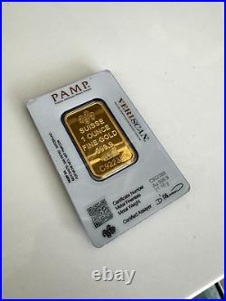 1 oz Gold Bar PAMP Suisse 999.9 Fine in Sealed Assay