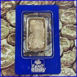 1 oz. Gold Bar PAMP Suisse Lady Fortuna. 9999 Fine