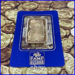 1 oz. Gold Bar PAMP Suisse Lady Fortuna. 9999 Fine