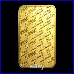 1 oz Gold Bar PAMP Suisse New Design. 9999 Fine Sealed in Assay