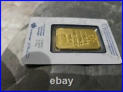 1 oz. Gold Bar PAMP Suisse Suisse Design 999.9 Fine in Sealed Assay