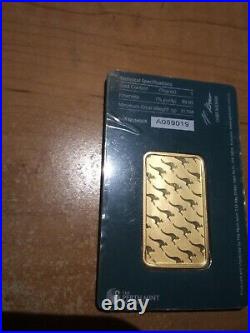 1 oz. Gold Bar Perth Mint 99.99 Fine in Assay Certified Card Sealed