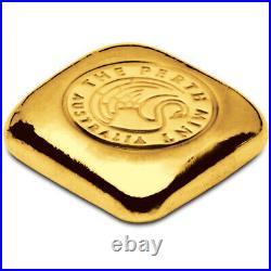 1 oz Gold Bar Perth Mint Cast 999.9 Fine