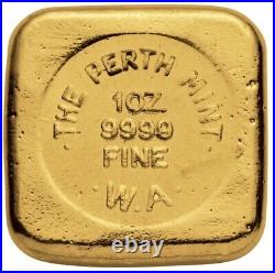 1 oz Gold Bar Perth Mint Cast 999.9 Fine EXTREMELY RARE