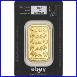 1 oz Gold Bar Rand Refinery 999.9 Fine in Assay 1 oz Gold Bar Rand Refinery 999.9 Fine in Assay