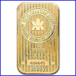 1 oz Gold Bar Royal Canadian Mint RCM. 9999 Fine Gold Sealed in Assay