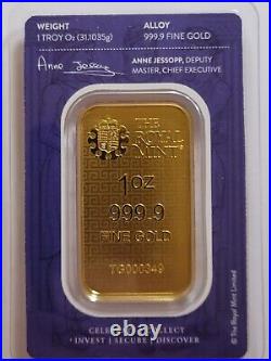 1 oz. Gold Bar Royal Mint Three Graces 999.9 Fine mint sealed