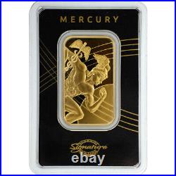 1 oz Gold Bar Sunshine Minting Mercury. 9999 Fine in Assay Card