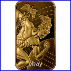 1 oz Gold Bar Sunshine Minting Mercury. 9999 Fine in Assay Card