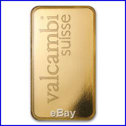1 oz Gold Bar Valcambi Suisse. 9999 Fine (In Assay)